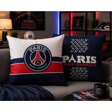 Zorlu Tekstil Paris Saint-Germain Tasarım Dekoratif Minder Kılıfı 60*60 Çift Taraflı
