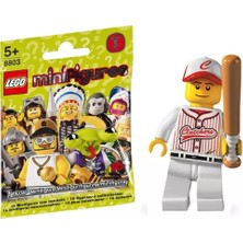 Velora LEGO 8803 Minifigür Seri 3 - Baseball Player