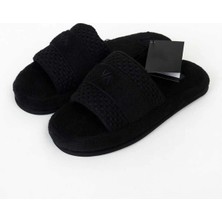 Valeron Unisex Siyah Havlu Terlik