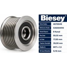 Biesey Mazda 3 2.0 Mzr-Cd 2.2 Mzr-Cd Alternatör Kasnağı 8 Kanal 535004910 4670049