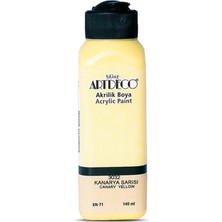 Velora Artdeco Akrilik Boya 140ML, Kanarya Sarısı