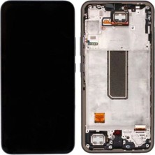 S'82 Samsung Galaxy A34 Uyumlu Ekran Dokunmatik Çıtalı Orijinal (Siyah) + B7000 Yapıştırıcı BZS82