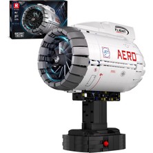 Velora Reobrix Yetişkinler Için Uçak Turbofan Motor Yapı Seti, 33019'U Çalıştıran Uçak Motoru Model Seti, Motorlu Stem Mekanik Eğitici ve Tahsil Turbofan Motor Modeli, 14+ Için Yaratıcı Hediyeler