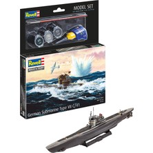 Velora Revell 65154 M.set German Submarine, Çok Renkli