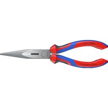 Alyron Store Iğne Burunlu Pense, Keskin Uçlu (Leylek Gagalı Pense) Siyah Atramentize Edilmiş, Çok Bileşenli Saplı 200 mm 26 12 200