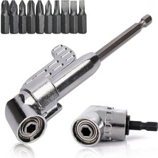 Alyron Store 12 Parça 1/4'' Bits Uç ve Köşe Vidalama Adaptörü Seti