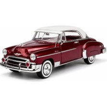 Velora Motormax 1:18 1950 Chevy Bel Air Model Araba, Koleksiyonluk Diecast Klasik Amerikan Araç Modeli, Detaylı Metal Oyuncak ve Sergileme Arabası MM-73111