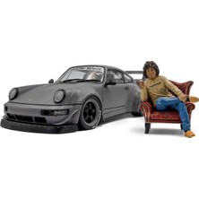 Velora Solido Rwb Bodykit American Diorama 2024 - Diecast Figürlü Model Araba, Sınırlı Ayar Sürümü, Detaylı Jdm Minyatür, Nardo Grisi, 1:18