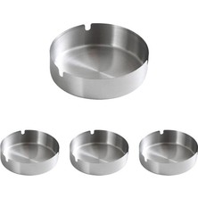 Velora 10 Adet Çelik 8 cm Kafe Restaurant Lokanta Yuvarlak Kül Tablası Küllük