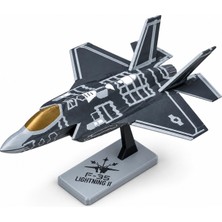 Velora F-35 Lightning Iı Savaş Uçağı Maketi – Standlı 3D Baskı Dekoratif Jet Modeli, Koleksiyonluk Masaüstü Uçak