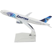 Velora 24-Hours 1:400 16 cm Mısır Hava B777-300 Alaşım Metal Model Oyuncak Uçak Kalıp Uçaklar