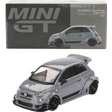 Velora True Scale Miniatures Mini-Gt MGT00995-L - Fia. Abart 595 Lb-Works x Abas Works Grey 2024 - 1/64 Ölçekli - Model Araba