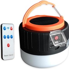 Alyron Store CT-4289 Urla Şarjlı Solar Kamp Feneri (Beyaz Işık)
