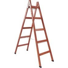 Alyron Store Basamaklı Çift Çıkışlı Ahşap Merdiven (Yükseklik 1.70 Mt)