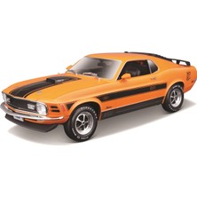 Velora Bburago Maisto 1:18 Special Edition 1970 Ford Mustang Mach 1, Turuncu, 1:18 Ölçek