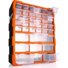Alyron Store Bag 39'lu Mono Blok Çekmece Seti Büyük Boy Hobby Organizer Seti Vida Dübel Kutusu Takı Kutusu ASR6001