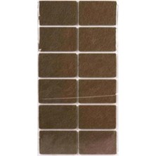 Alyron Store Sandalye, Masa, Koltuk Altı Parke Koruma Keçesi 3.5 cm x 5.5 cm 12 Adet Dikdörtgen Keçe