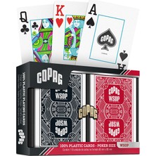 Velora Copag Wsop 2024 World Series Of Poker Edition, Premium Pvc Poker Kartları, Iki Deste (Kırmızı, Siyah)