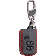 Velora Alisveristime (Toyota Chr, Land Cruiser, Avensis, Auris, Corolla, Rav4 Uyumlu) Deri Anahtar Kılıfı
