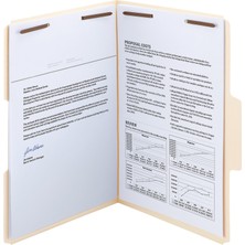 Velora Smead Supertab® Sık Dokunmuş Dosya Klasörü, 2 Bağlantı Elemanı, Büyük Boy Güçlendirilmiş 1/3 Kesim Tab, Kılavuz Yüksekliği, Yasal Boyut, Manila, Kutu Başına 50 (19545)
