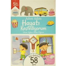 Revzen Kitap Adım Adım Hayatı Keşfediyorum 5 Yaş - Zeka Geliştiren 58 Soru