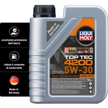 Velora Liqui Moly Top Tec 4200 5W-30 New Generation 1 Litre Otomotiv Bakım Ürünü