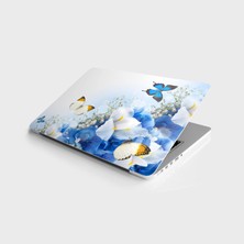 Velora Laptop Sticker Bilgisayar Notebook Pc Kaplama Etiketi Kelebek Çiçek