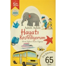 Revzen Kitap Adım Adım Hayatı Keşfediyorum 5 Yaş - Zeka Geliştiren 65 Soru