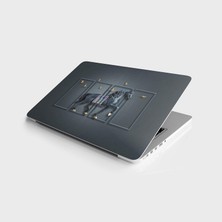 Velora Laptop Sticker Notebook Pc Kaplama Etiketi Pencere Siyah At