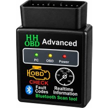 Velora Madam Goverdi Bluetooth Obd2 Araç Arıza Tespit Cihazı, Motor Hata Kodu Okuyucu, Arıza Lambası Söndürücü Kablosuz Diagnostik Tarayıcı, 12V