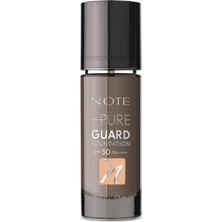Velora Note Pure Guard Foundation 130 Classic Beige Spf 50 Yoğun Kapatıcı Saten Bitişli Fondöten