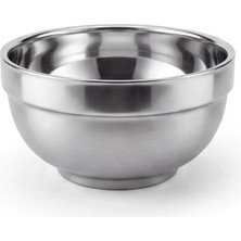 Velora Mallart® Çift Cidarlı Paslanmaz Çelik Çorba ve Tatlı Kasesi - 11.5 cm Isı Yalıtımlı El Yakmayan Mutfak Servis Bowl