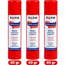 Velora Fatih Süper Güçlü Büyük Boy Yapıştırıcı Stick 40 Gr, 3 Adet