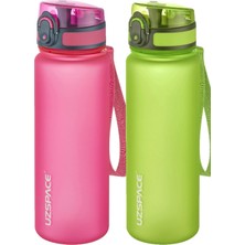 Velora Uzspace 2'li Tritan Matara Seti 500 ml 14 Farklı Renk Seçeneği Fiftyfifty Pembe-Yeşil