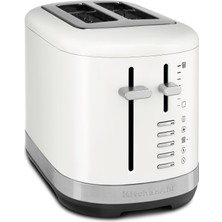 Velora Kitchenaid Ekmek ve Simit Için Ekstra Geniş Yuvalar, 7 Altın Seviyesi, Simit/çözünme/ısınma Fonksiyonları, Yüksek Kol, Tüm Metal Gövde, Beyaz Porselen
