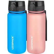 Velora Uzspace 2'li Tritan Matara Seti 650 ml 14 Farklı Renk Seçeneği Fiftyfifty Turkuaz-Pudra