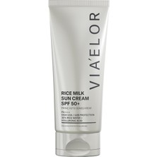 Velora Via Elor Pirinç Sütü Leke Karşıtı Güneş Kremi Spf 50+ Pa++++ 50 ml -%30 Pirinç Suyu, Arbutin, Niacinamide ve Hyalüronik Asit Içeren Aydınlatıcı Yüz Güneş Kremi