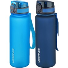 Velora Uzspace 2'li Tritan Matara Seti 500 ml 14 Farklı Renk Seçeneği Fiftyfifty Mavi-Lacivert