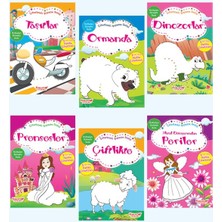 Yumurcak Yayınları Çıkartmalı Boyama Serisi (6 Kitap Takım)