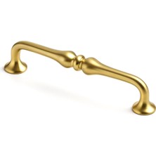Velora Yayık Gold Altın Metal 128 mm 12.8 cm Mobilya Mutfak Çekmece Dolap Kulpu Kulbu Kulpları