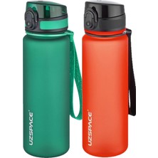 Velora Uzspace 2'li Tritan Matara Seti 500 ml 14 Farklı Renk Seçeneği Fiftyfifty Koyu Yeşil-F.red