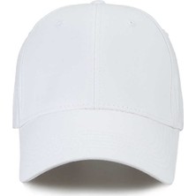 Velora Yılmazel Beyzbol Şapkası Yazlık Düz Renklerde Kadın ve Erkekler Için Unisex Arkası Ayarlanabilir Kep (Beyaz)