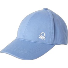 Velora United Colors Of Benetton Genç Cappello C/visiera 6WJSRA00D Kış Aksesuar Seti, Mavi, 8 Yaş