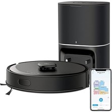 Velora Otomatik Emiş Istasyonlu Robot Süpürge, RV30 Max Plus, 5300 Pa Hypersuction, Çift Navigasyon Lidar + Imu, Ses Kontrolü, Alexa ve Google Assistant