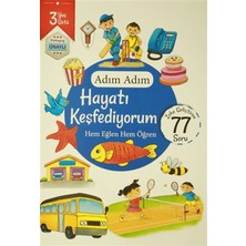 Revzen Kitap Adım Adım Hayatı Keşfediyorum 3 Yaş - Zeka Geliştiren 77 Soru