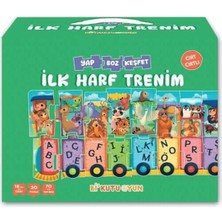 Bi Kutu Oyun Ilk Harf Trenim - Cırt Cırtlı Yapboz ve Kitap Seti