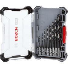 Velora Bosch Matkap Seti Matkap Seti Impact Impact Control Hss, 8-Parçalı Set Bohrmaschienen, Spiral Matkap Ucu Seti Için Her Biri 1 Hss Matkap Ucu Çap 2, 3, 4, 5, 6, 7, 8, 10 Mm, 1 Kutu