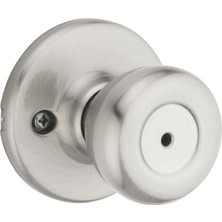 Velora Kwikset Tylo Iç Mekan Gizlilik Kapı Tokmağı, Kilitli Kapı Kolu, Banyo ve Yatak Odası Için Kapı Kolu, Saten Nikel Anahtarsız Dönüş Kilidi Kapı Tokmağı, Mikroban Korumalı