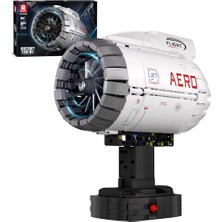 Velora Yetişkinler Için Uçak Turbofan Motor Yapı Seti, 33019'U Çalıştıran Uçak Motoru Model Seti, Motorlu Stem Mekanik Eğitici ve Tahsil Turbofan Motor Modeli, 14+ Için Yaratıcı Hediyeler