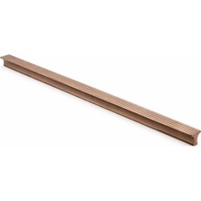 Velora Foça Çizgili Bronz 512 mm 51.2 cm Çekmece Kulp Modern Metal Dolap Kulbu Mutfak Banyo Gardırop
